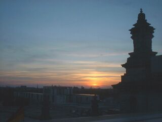 die sonne geht unter