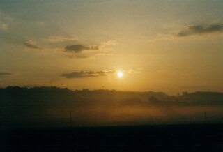 Sonnenaufgang über Wolkramshausen