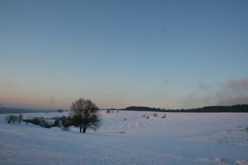 es gibt sie doch, die weisse weihnacht... bei -8 grad!